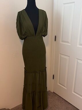 ruffle strapless dress Caterina Tiered Maxi Dress, Blue / S The Dress Boutique at creating a striking contrast pair:dion-diamante-heel-black Size:15